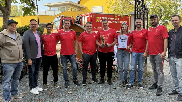Die Feuerwehr Rudersdorf-Ort ist die erste burgenländische Wehr, die bei den österreichischen Technischen Hilfeleistungstagen Gold-Status erreichte. | Foto: Martin Ernst
