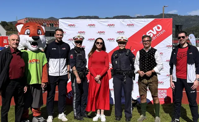 Organisatoren und Ehrengäste eröffneten den zweiten ASVÖ-Familiensporttag im VST-Stadion Völkermarkt und freuten sich über einen rundum gelungenen Tag. | Foto: ASVÖ Kärnten