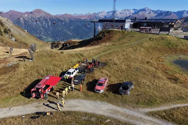 Einsatzkräfte trainierten den Ernstfall auf der Schlossalm in Bad Hofgastein. | Foto: Land Salzburg/Neumayr/Hölzl