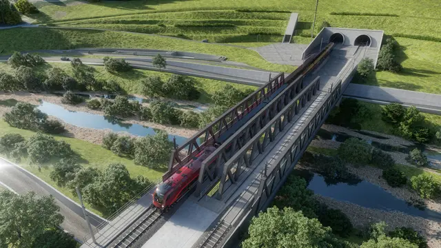 Das Tunnelportal in Gloggnitz.  | Foto: ÖBB/3D Schmiede