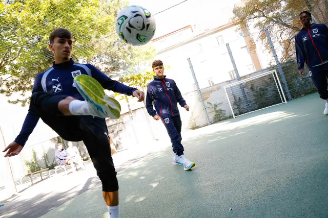 Am Tag vor dem Spiel sowie am Vormittag des Spieltags absolvierten die Nachwuchskicker dort jeweils eine kurze Einheit.  | Foto: ÖFB/Tugrul Karacam