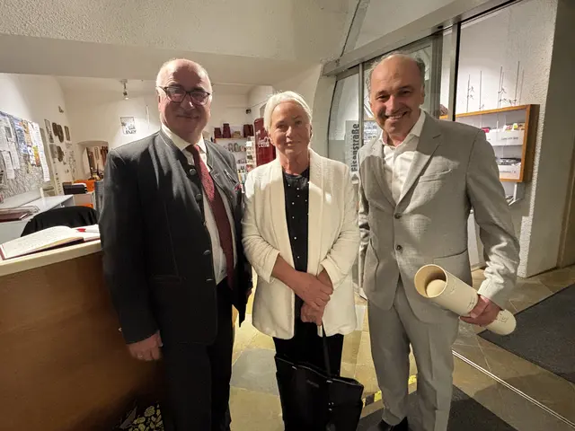 Gerhard Lueger, Waltraud Schober und Wolfgang Hofmeister.