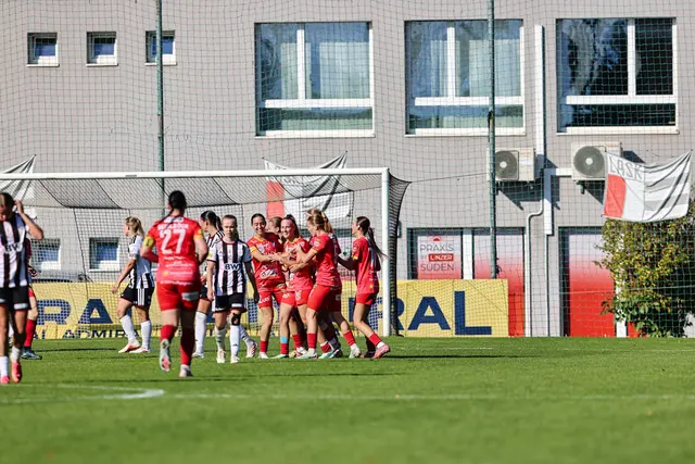 Jubel bei den Südburgenländerinnen nach dem Siegtreffer durch Valentina Forobosko. | Foto: Benjamin Reischl