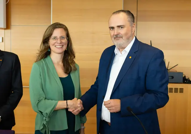 Landeshauptmann Hans Peter Doskozil und seine Stellvertreterin Anja Haider-Wallner präsentierten die Ergebnisse der Regierungsklausur,  | Foto: LMS Burgenland