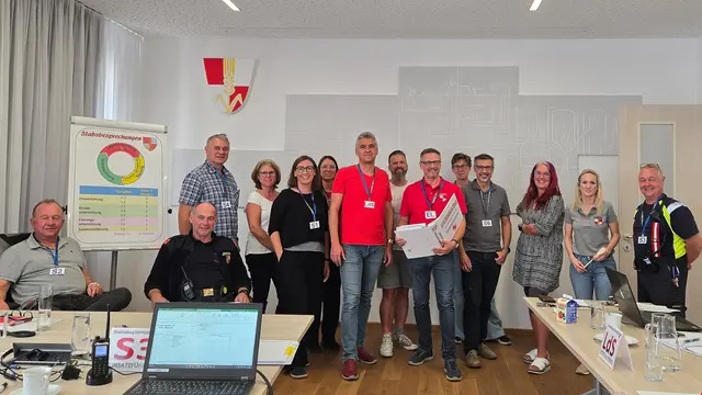 Krisenstab im Rathaus. | Foto: Gemeinde