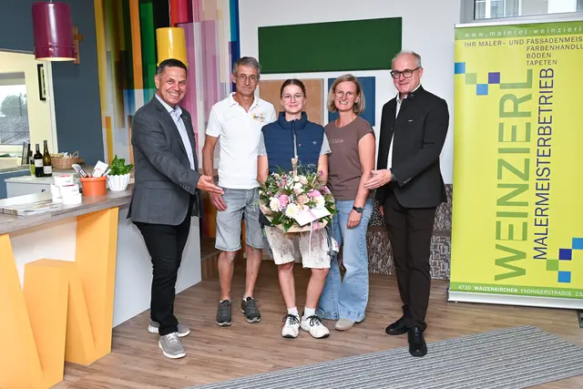 Malerei Weinzierl: Hans Moser, Wilfried Weinzierl-Trost, Johanna Lemberger, Sandra Weinzierl, Günther Baschinger | Foto: Andreas Maringer