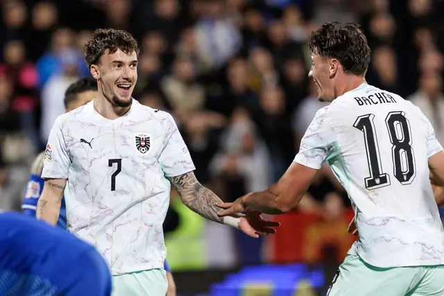 Felix Bacher (rechts) überzeugte bei seinem Nationalteam-Debüt mit einer Passquote von 91 Prozent. | Foto: GEPA pictures