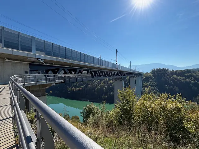 Die Jauntalbrücke in Eis/Ruden gehört zu den höchsten Eisenbahnbrücken Europas. Für die Hochleistungsstrecke der Koralmbahn wurde sie umfassend modernisiert. | Foto: MeinBezirk.at/Petra Lammer