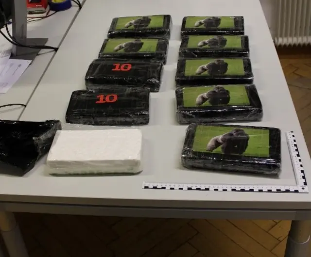 Wiener Ermittler stellten in einem Hotelzimmer in Niederösterreich rund elf Kilogramm Kokain sicher. | Foto: LPD Wien