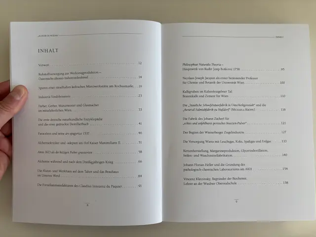 Das Inhaltsverzeichnis von "Allhier in Wienn". | Foto: Mathias Kautzky/MeinBezirk