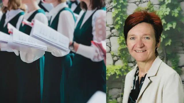 Anna Kienzer, Vorsitzende des Musikausschusses des Sängergaus Lavanttal, über die aktuelle Situation der Lavanttaler Chöre | Foto: Stock Adobe/tsuguliev, Fotografie-Gutschi (Canva Collage)