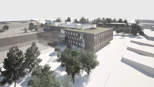 Das neue Haus 2 wird künftig mehrere psychiatrische Bereiche beherbergen. | Foto: TIROL KLINIKEN/VETTORI/Din A4