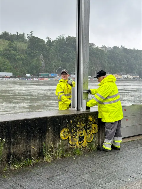 Im September 2024 kam der Hochwasserschutz zum realen Einsatz. | Foto: Stadt Linz