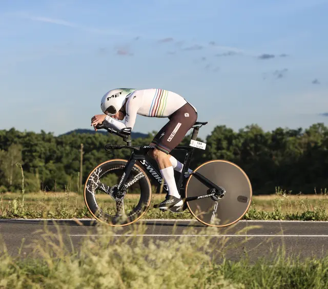 Daniel Hochstraßer wurde 2026 österreichischer Meister, Europameister und Weltmeister im Einzelzeitfahren der Amateure.
 | Foto: Hochstraßer
