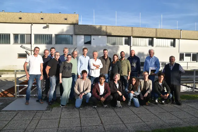 Vertreter des Badener Gemeinderats beim Betriebsbesuch der Kläranlage Baden. | Foto: Mirjam Preineder
