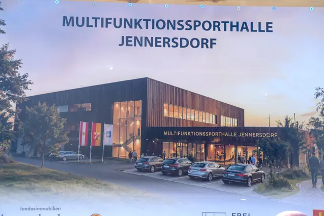 Die Mulitfunktionssporthalle in Jennersdorf soll aus zwei zusammenhängenden Bereichen bestehen.  | Foto: Elisabeth Kloiber/MeinBezirk