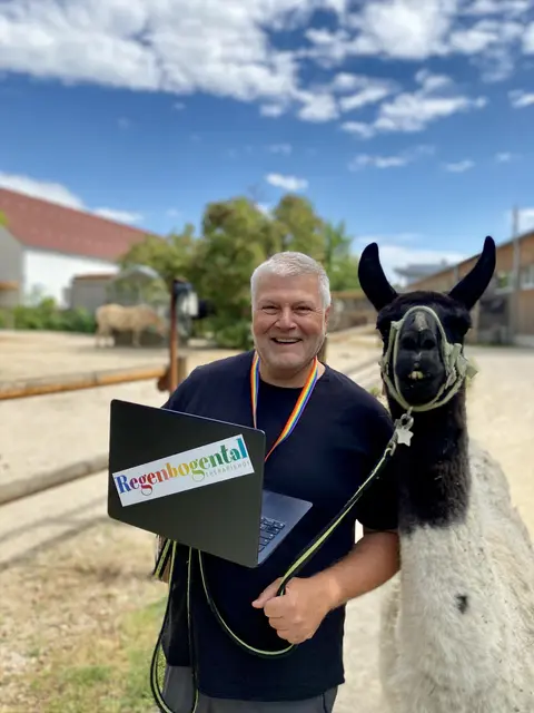 Fredi Flammer engagiert sich beim Therapiehof Regenbogental. | Foto: Therapiehof Regenbogental