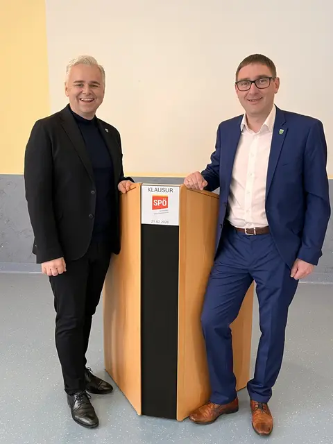 Bürgermeister Christian Pinzker verabschiedet sich am Sonntag und wird nach der Nachwahl an Hannes Lackner übergeben. | Foto: SPÖ Unterkohlstätten