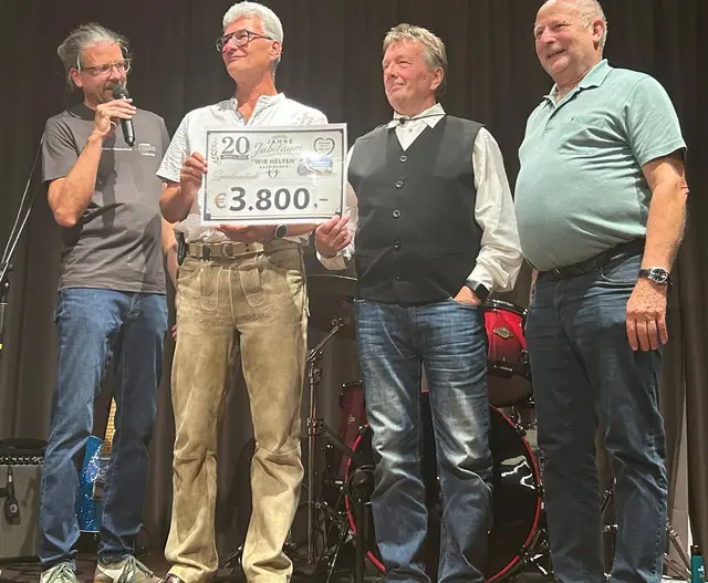 vlnr.: Wolfgang Illinger, JoHannes Sprickler, Franz Spiessberger, Hans Moser | Foto: Wir Helfen-Neukirchen