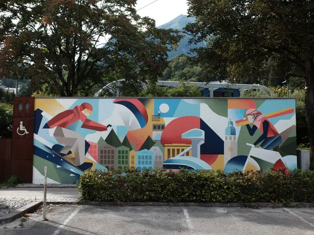 Die Gebäude neben dem Löwenhaus. Jetzt macht „Urban Fragments” den Rennweg am Inn ein Stück bunter und attraktiver.	 | Foto: Stadt Innsbruck/A. Kreisl