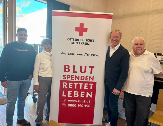 Organisiert wurde die Blutspendeaktion federführend von Karl Purker, Ortsstellenleiter des Roten Kreuzes Gars am Kamp. | Foto: Markus Kahrer
