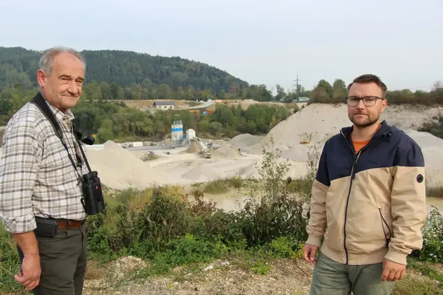 Die Anrainer Maximilian Kohlbauer (li.) und Wolfgang Feichtinger. | Foto: Staudinger