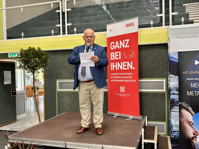 WKO-Leiter Klaus Berer eröffnete die Lehrlingsmesse am Freitag. | Foto: Barbara Ebner/MeinBezirk