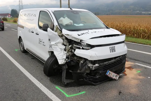 Bei dem Lkw handelt es sich konkret um einen Kleintransporter. | Foto: Feuerwehr Olsach-Molzbichl