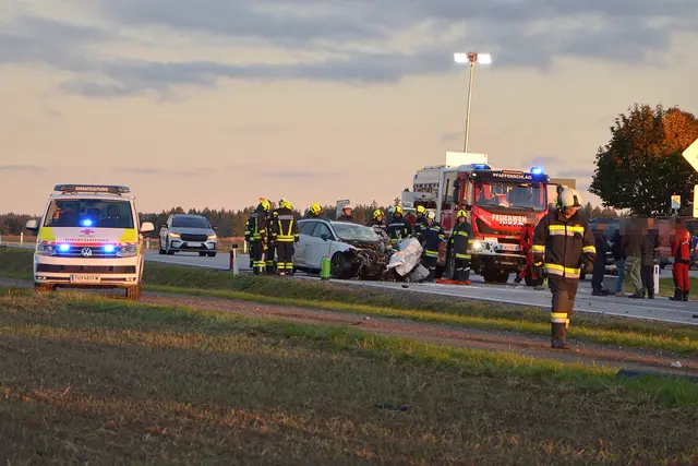 Das zweite Unfallfahrzeug | Foto: BFK WT/St. Mayer