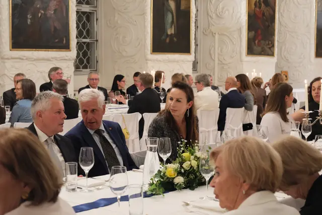 Gefeiert wurde mit zahlreichen geladenen Gästen im festlichen Refektorium des Priesterseminars in Graz.  | Foto: MeinBezirk/Antonia Unterholzer