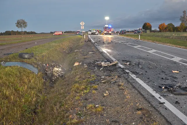 Unfallstelle bei Pfaffenschlag im Waldviertel | Foto: BFK WT/St. Mayer