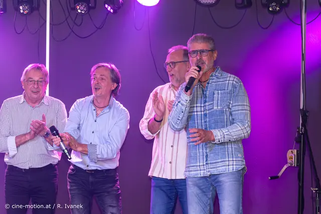 Wahre Leidenschaft - Musiker der Gruppe Live &amp; Pur: Adi Keglovits, Siegi Keglovits, Gerhard Bottsbachner und Kurt Jansa. | Foto: cine-motion.at / R. Ivanek