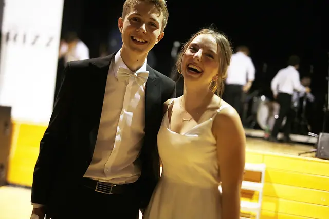 Emma Breitenberger und Alexander Riedl wurden zum Ballkönigspaar gekührt. | Foto: Andreas Tauser