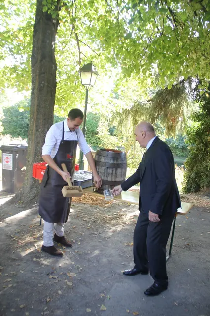 Bieranstich mit Manuel Zusag und Johann Pidlich. | Foto: treilaf
