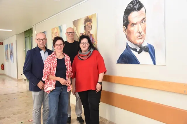 Claudia Hüttl, Elisabeth Klang, Franz Huber und Helmut Bäck. | Foto: Landesklinikum Horn