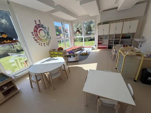 Mobiliar und auch der Boden im Kindergarten sind neu. 