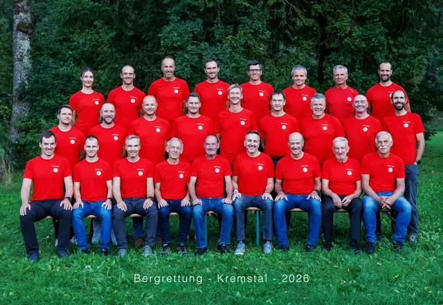 Die Bergretter der Bergrettung Kremstal. | Foto: Bernhard Roidinger
