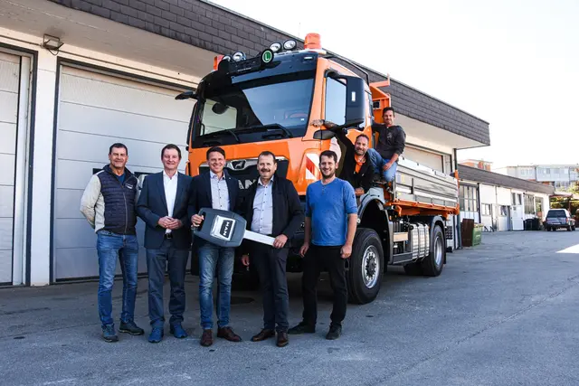 Der neue MAN TGS ist mit 480 PS und Allradantrieb für den ganzjährigen Einsatz gerüstet. Im Winter wird er vor allem beim Räumen und Streuen der Wolfsberger Gemeindestraßen eingesetzt. | Foto: Stadtgemeinde Wolfsberg