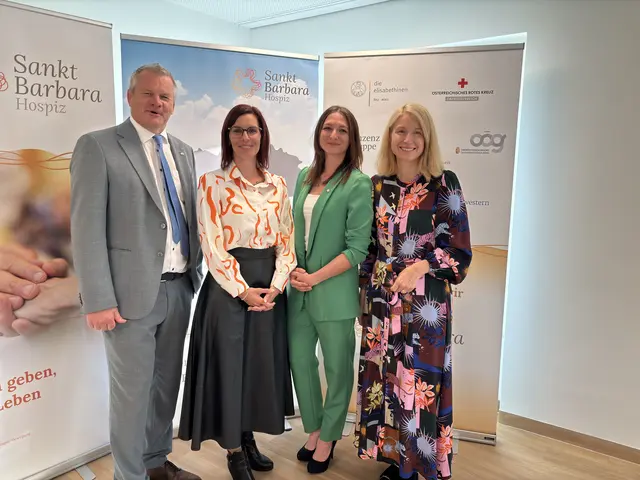 Tilman Königswieser, Eva Steiner, Diana Andraschko, Landeshauptmann-Stellvertreterin Christine Haberlander (v. li.) | Foto: kai
