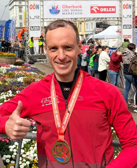 Rang 2 bei der Österreich-Wertung des Graz-Marathons für Christoph Weiß vom Laufclub Hausmannstätten. | Foto: privt