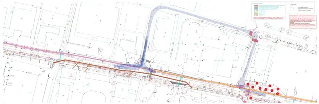 Stadtauswärts wird über Hugo-Wolf- und Alban-Berg-Gasse umgeleitet.
