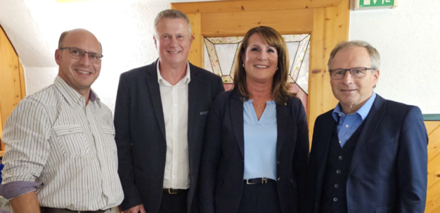 Roland Kaliauer, Hermann Panagger, Sabine Binder und Wolfgang Klinger. | Foto: FPÖ GR/EF