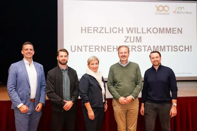 Die Stadtgemeinde sowie zwei Leerstandsmanagement-Experten informierten über die aktuellen Entwicklungen der Innenstadt. | Foto: Stadtgemeinde Mattersburg