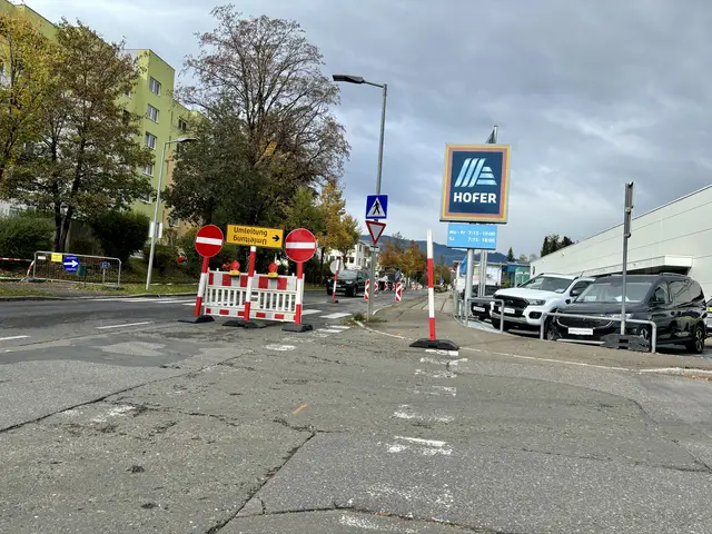 In diesem Bereich wurde die Umleitung eingerichtet.