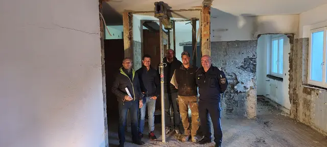 Die Bauarbeiten in der Polizeiinspektion Stadl haben begonnen.
