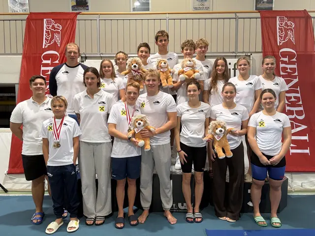 Die erfolgreiche SVV-Mannschaft in Salzburg | Foto: Schwimmverein Vöcklabruck