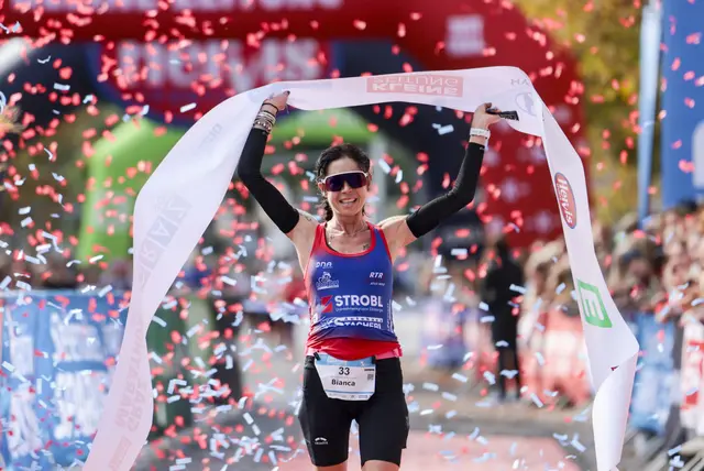 Geschafft: der ganz große Triumph für Bianca Ederer in Graz | Foto: GEPA/Matthias Trinkl