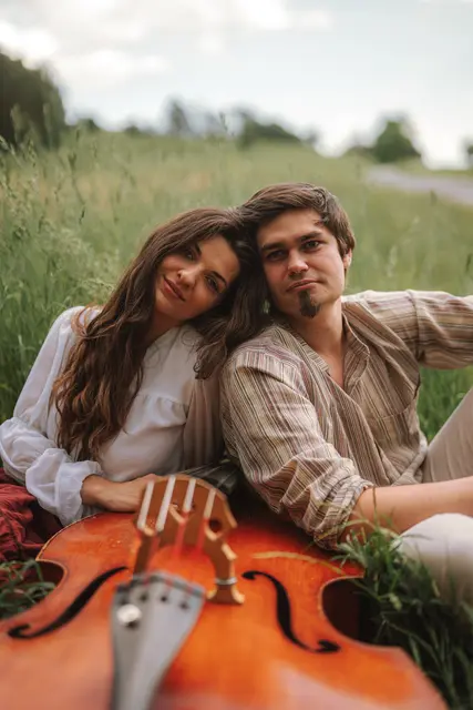 Mira Bea Wieser und Max Kreuzer bilden das Duo "Kreuterwiese".
