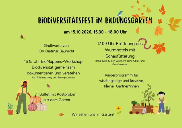 Einen BioMappers-Workshop wird es am Biodiversitätsfest genauso geben wie die Eröffnung des Wurmhotels mit Schaufütterung. | Foto: Bildungsgarten Rudolfsheim-Fünfhaus