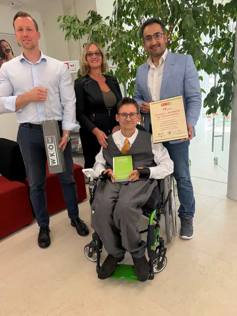 Stefan Melzer, Gerti Krejci, Christian Nemetz und Ramazan Serttas. | Foto: WKNÖ Pressbaum